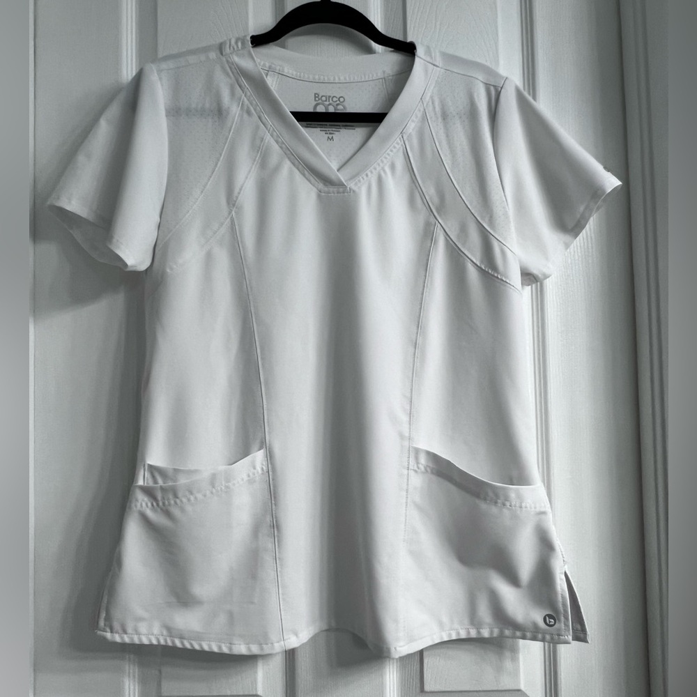 Barco Uniforms White Short Sleeve Relaxed T-Shirt